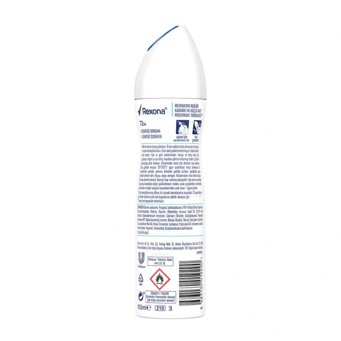 Rexona Kadın Sprey Deodorant Shower Fresh 72 Saat Kesintisiz Koruma 150 ml