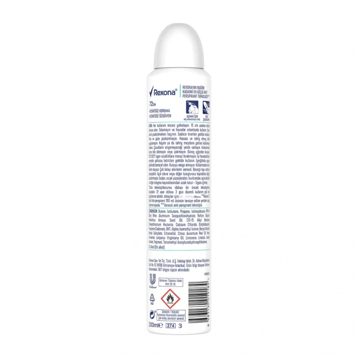Rexona Kadın Sprey Deodorant Shower Fresh 72 Saat Kesintisiz Koruma 200 ml