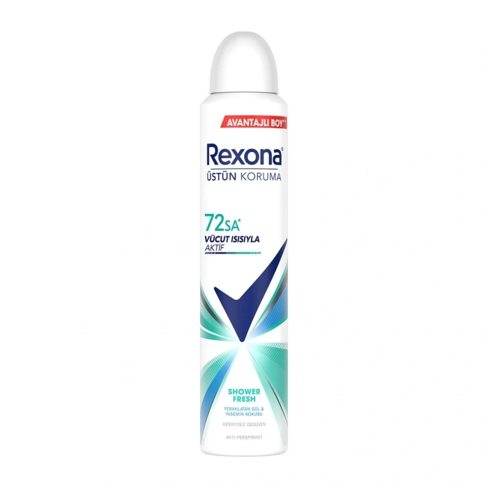 Rexona Kadın Sprey Deodorant Shower Fresh 72 Saat Kesintisiz Koruma 200 ml