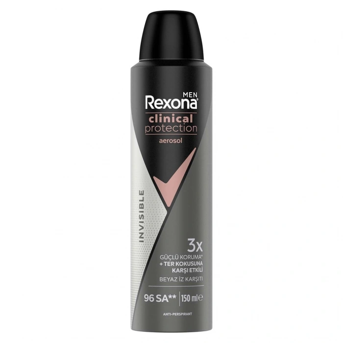 Rexona Men Clinical Protection Erkek Sprey Deodorant Invisible 150 ml
