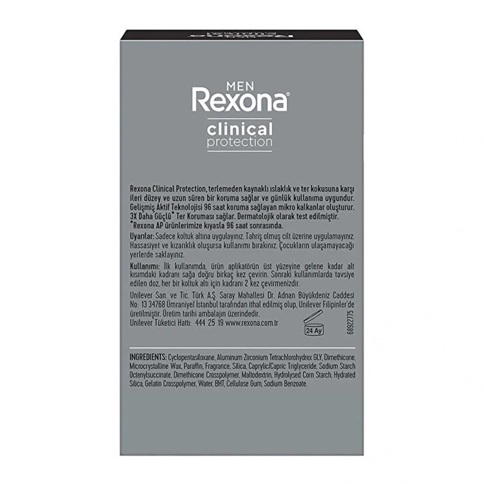 Rexona Men Clinical Protection Erkek Stick Deodorant Active Fresh 45 ml