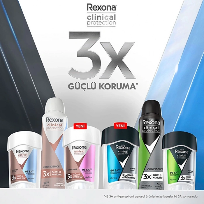 Rexona Men Clinical Protection Erkek Stick Deodorant Clean Scent 45 ml
