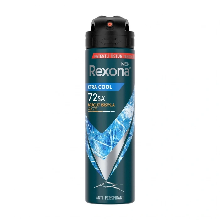 Rexona Men Erkek Sprey Deodorant Xtra Cool 72 Saat Kesintisiz Koruma 150 ml