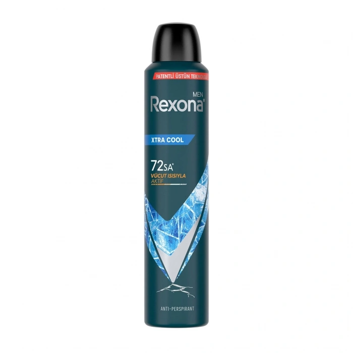 Rexona Men Erkek Sprey Deodorant Xtra Cool 72 Saat Kesintisiz Koruma 200 ml
