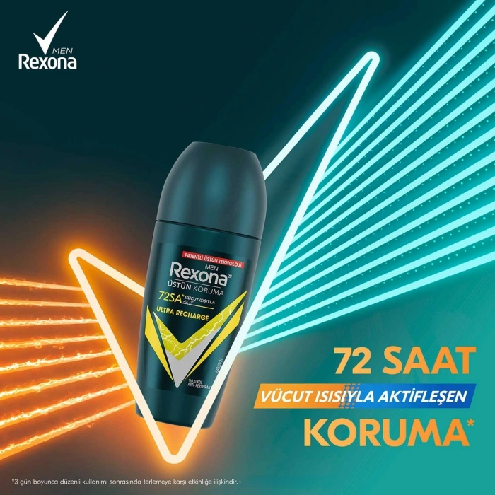 Rexona Men Üstün Koruma Erkek Roll On Deodorant Ultra Recharge 50 ml