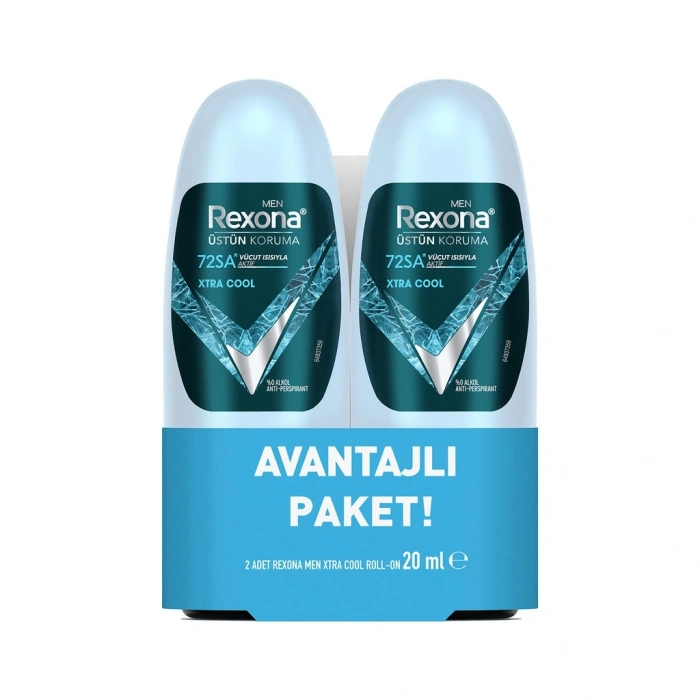Rexona Men Xtra Cool Üstün Koruma Erkek Mini Roll On Deodorant 20 ml x 2