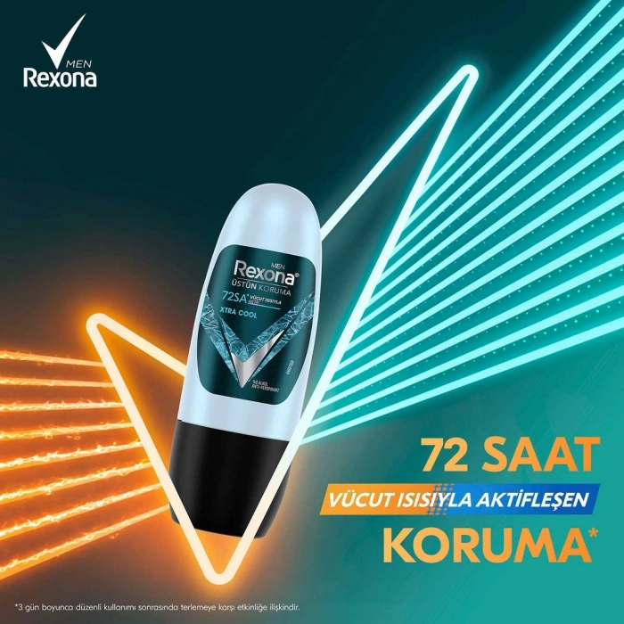 Rexona Men Xtra Cool Üstün Koruma Erkek Mini Roll On Deodorant 20 ml x 2