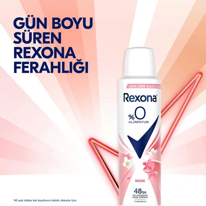 Rexona Musk %0 Alüminyum Kadın Sprey Deodorant 150 ml x 2