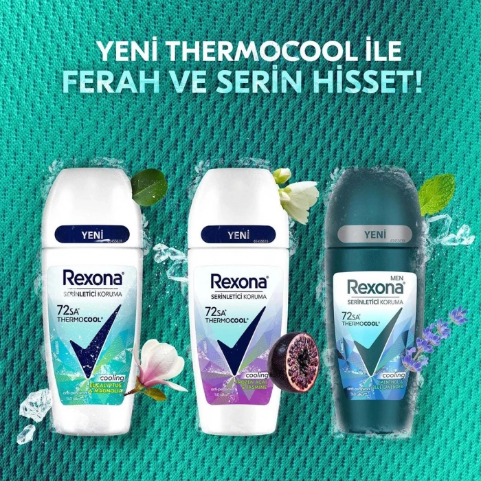 Rexona Thermocool Kadın Roll On Deodorant Frozen Acai & Jasmine 50 ml