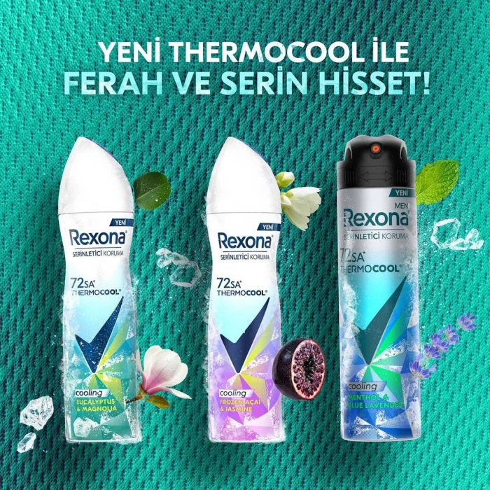 Rexona Thermocool Kadın Sprey Deodorant Frozen Açai & Jasmine 150 ml