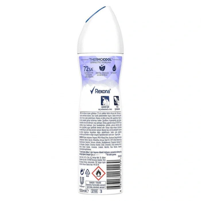 Rexona Thermocool Kadın Sprey Deodorant Frozen Açai & Jasmine 150 ml