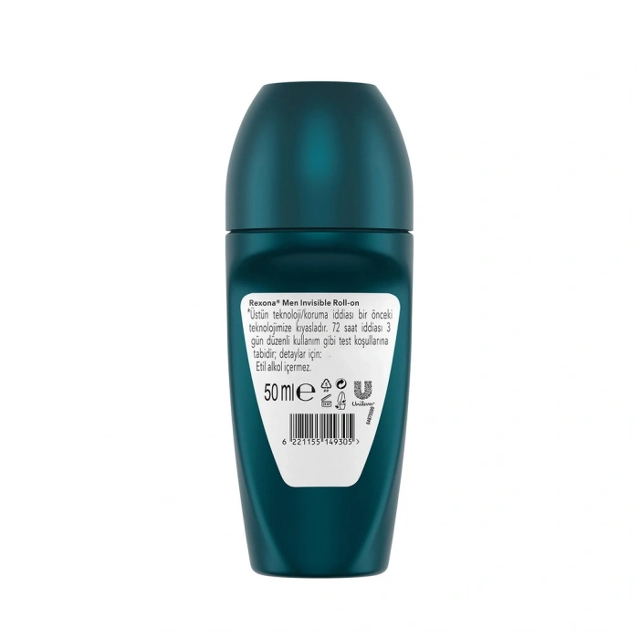 Rexona Üstün Koruma Erkek Roll On Deodorant Invisible 72 Saat Kesintisiz Koruma 50 ml