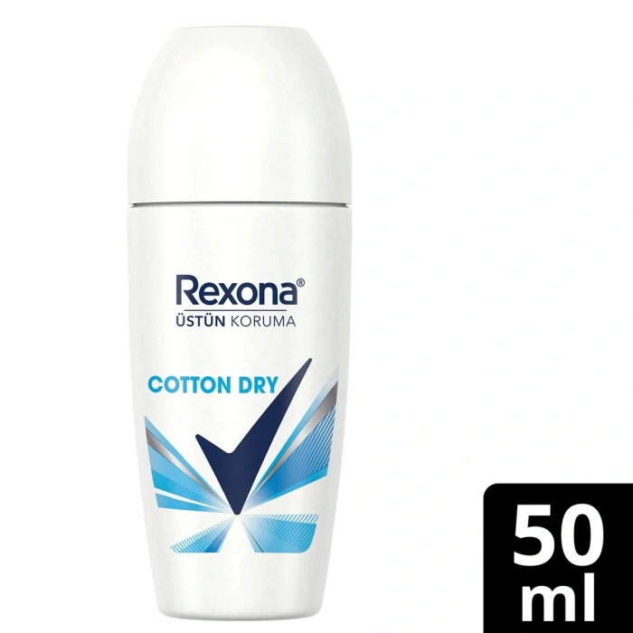Rexona Üstün Koruma Kadın Roll On Deodorant Cotton Dry 72 Saat Kesintisiz Koruma 50 ml