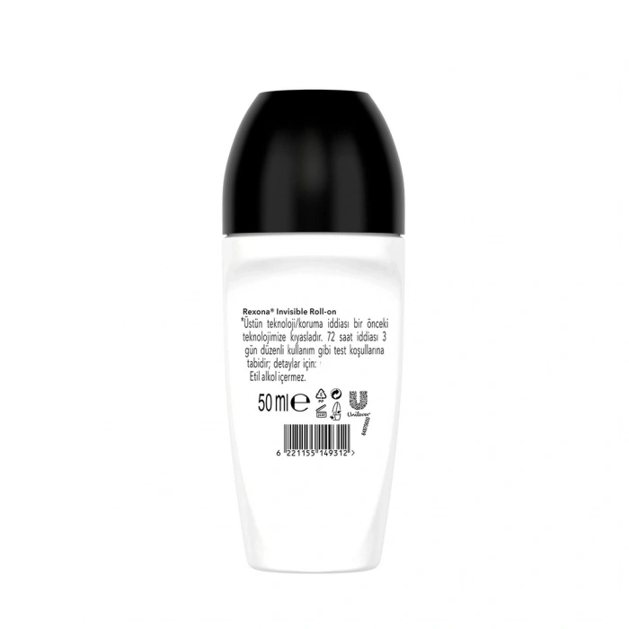 Rexona Üstün Koruma Kadın Roll On Deodorant Invisible 72 Saat Kesintisiz Koruma 50 ml