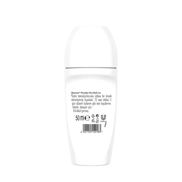 Rexona Üstün Koruma Kadın Roll On Deodorant Powder Dry 72 Saat Kesintisiz Koruma 50 ml