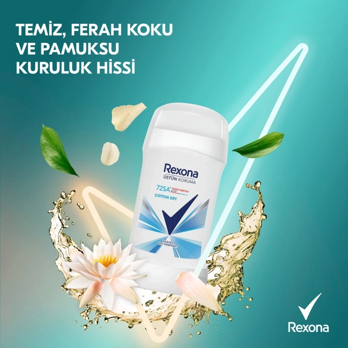 Rexona Üstün Koruma Kadın Stick Deodorant Cotton Dry 50 ml