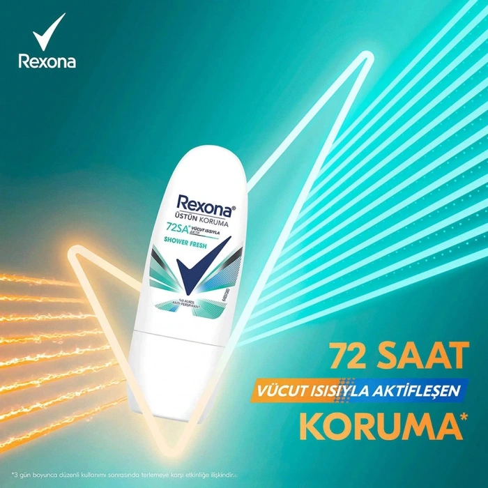Rexona Üstün Koruma Shower Fresh Kadın Mini Roll On Deodorant 20 ml x 2