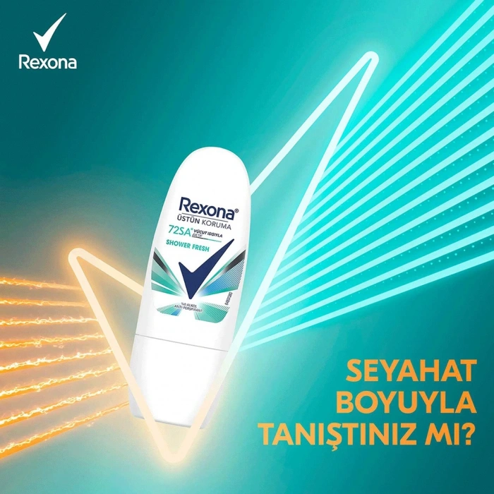 Rexona Üstün Koruma Shower Fresh Kadın Mini Roll On Deodorant 20 ml x 2