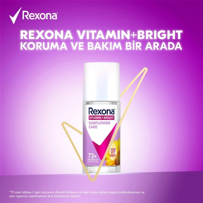 Rexona Vitamin + Bright Kadın Roll On Deodorant Sunflower Care 45 ml