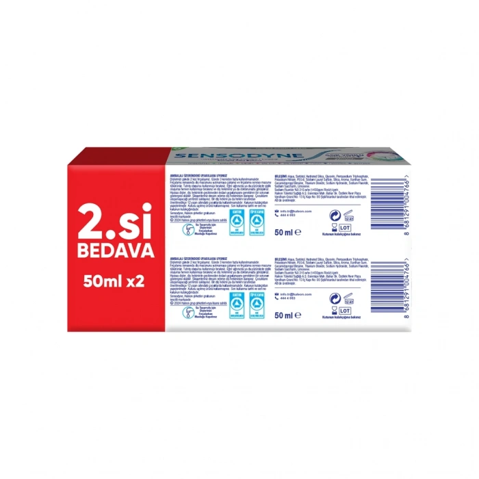 Sensodyne Çok Yönlü Koruma Diş Macunu 50 ml x 2