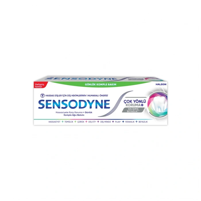 Sensodyne Çok Yönlü Koruma + Gelişmiş Beyazlık Diş Macunu 50 ml