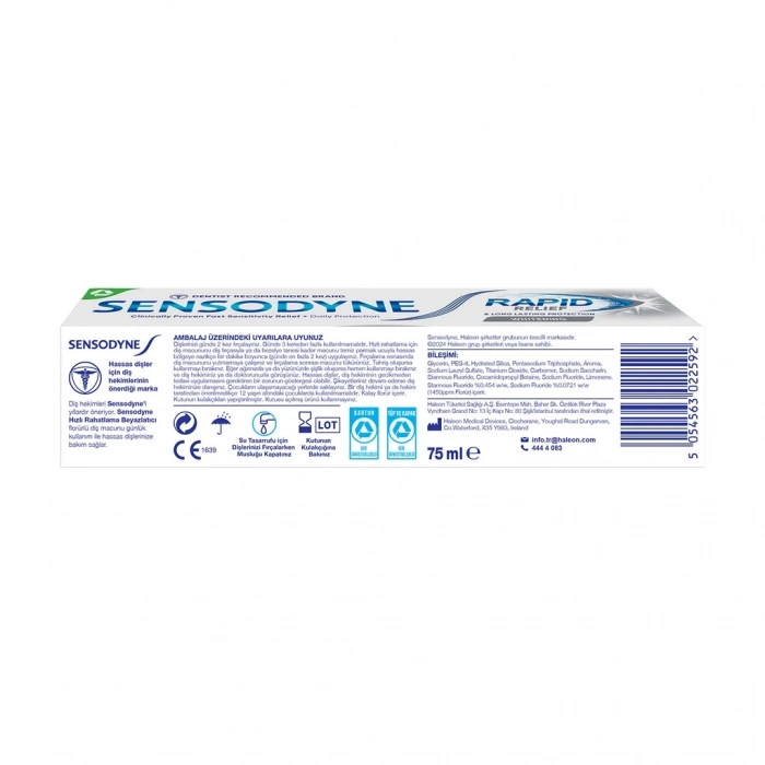 Sensodyne Diş Macunu Hızlı Rahatlama Beyazlatıcı 75 ml