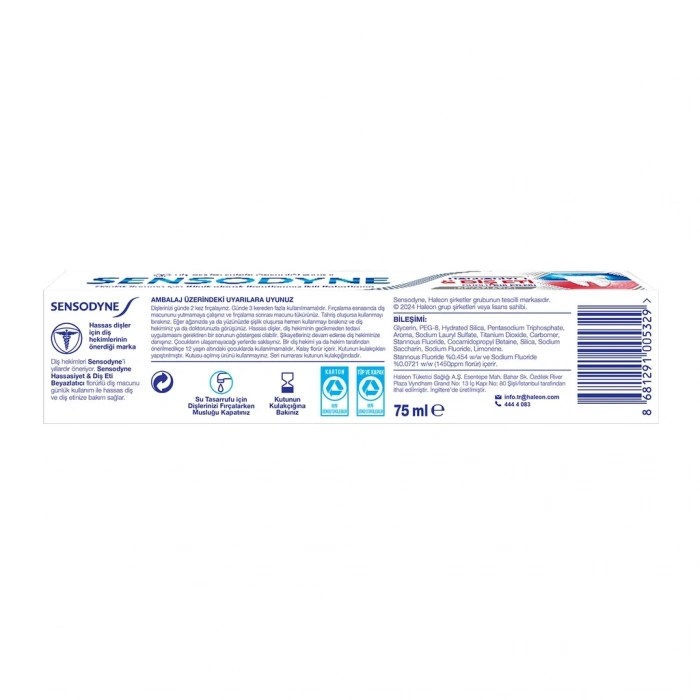 Sensodyne Hassasiyet & Diş Eti Beyazlatıcı Diş Macunu 75 ml