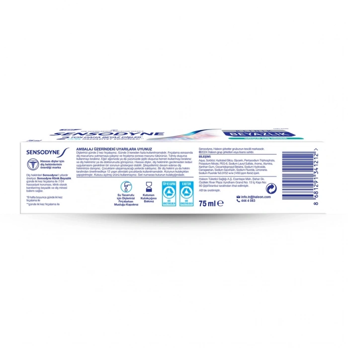 Sensodyne Klinik Beyazlık Diş Minesi Diş Macunu 75 ml