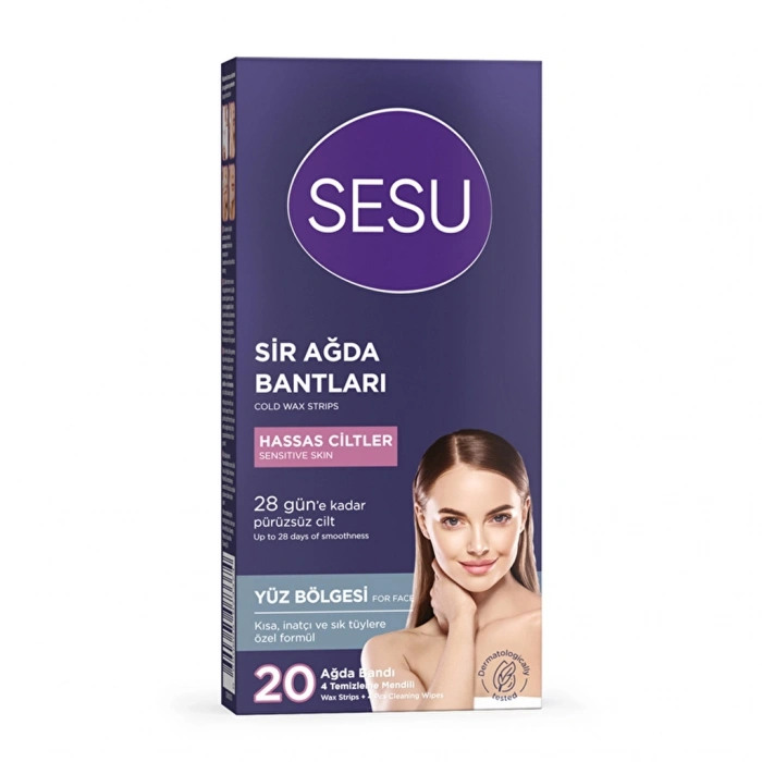 Sesu Ağda Bandı Yüz Hassas Ciltler 20li