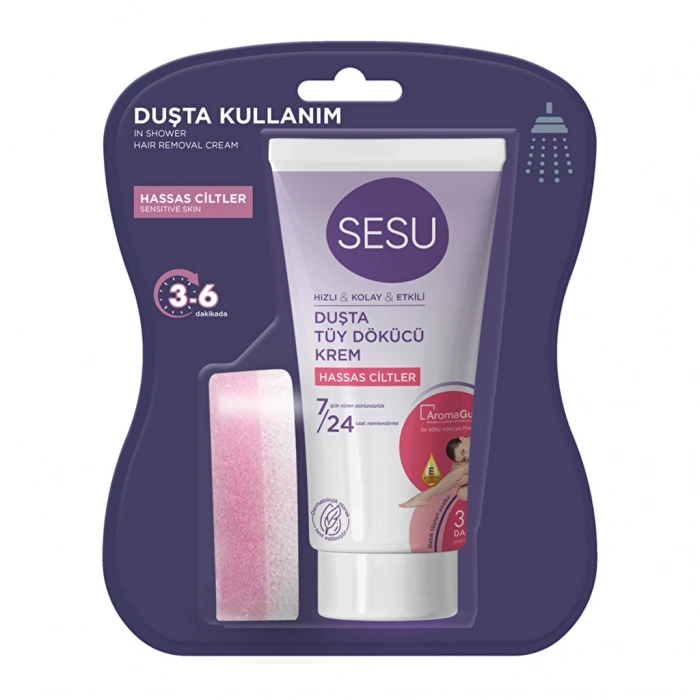Sesu Duşta Tüy Dökücü Krem Hassas Ciltler 150 ml