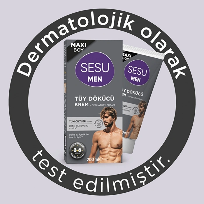 Sesu Men Tüy Dökücü Krem Tüm Ciltler 200 ml