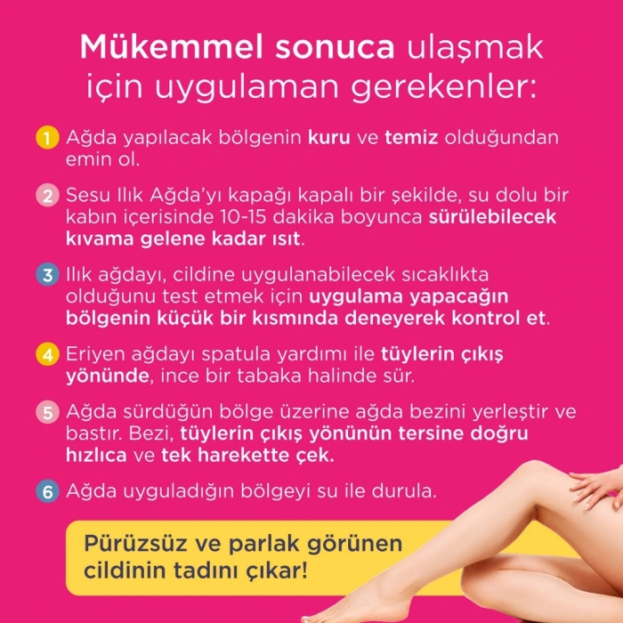 Sesu Pembe Ilık Ağda 250 gr