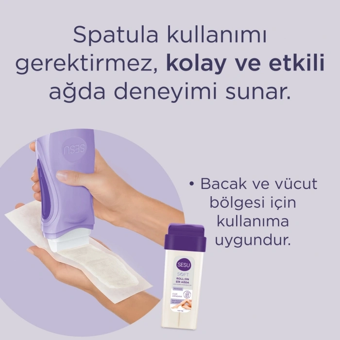 Sesu Soft Isıtıcılı Roll-On Ağda Seti (Makineli)