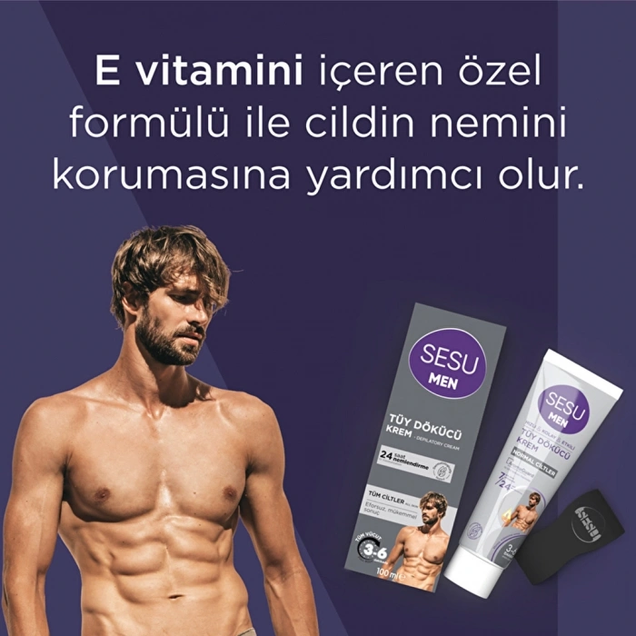 Sesu Tüy Dökücü Krem For Men 100 ml