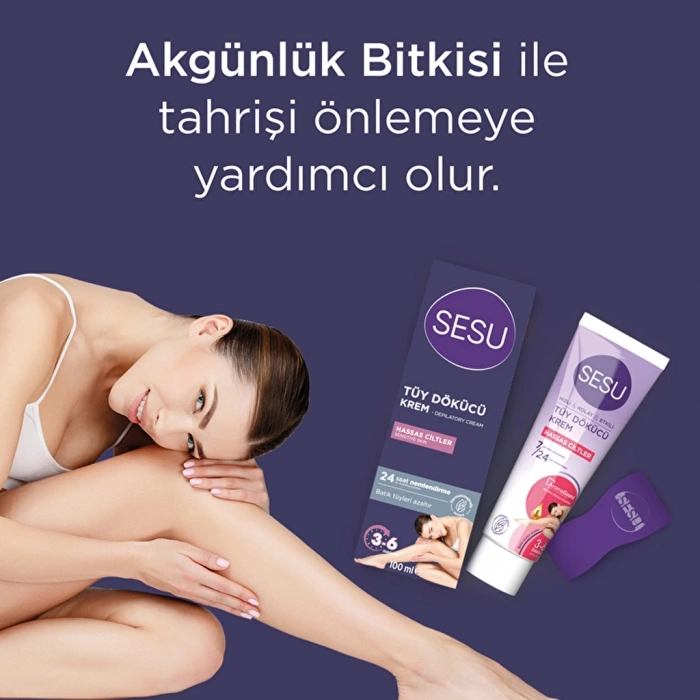 Sesu Tüy Dökücü Krem Hassas Ciltler 100 ml
