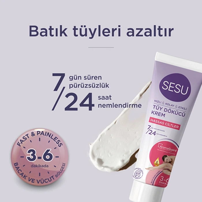 Sesu Tüy Dökücü Krem Hassas Ciltler 100 ml