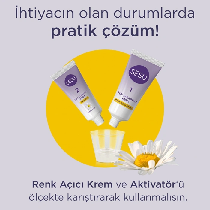 Sesu Tüy Sarartıcı Krem 35 gr + 18 gr