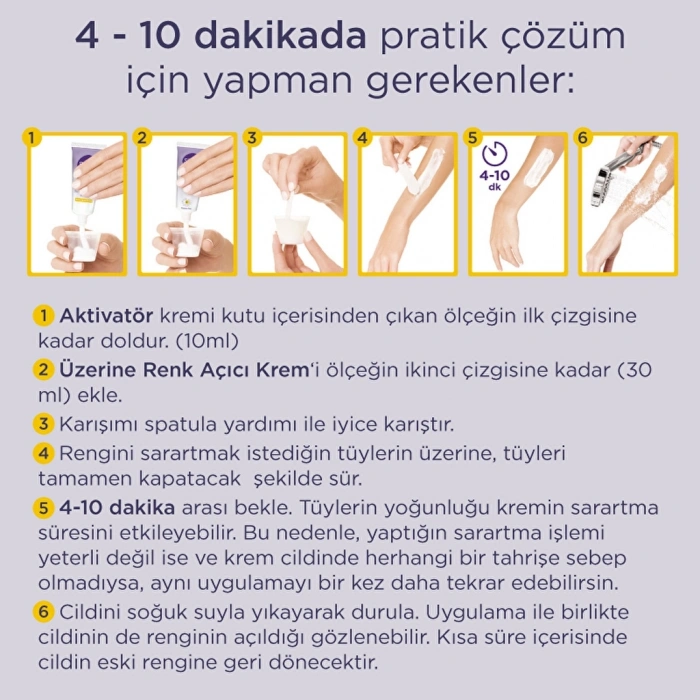 Sesu Tüy Sarartıcı Krem 35 gr + 18 gr