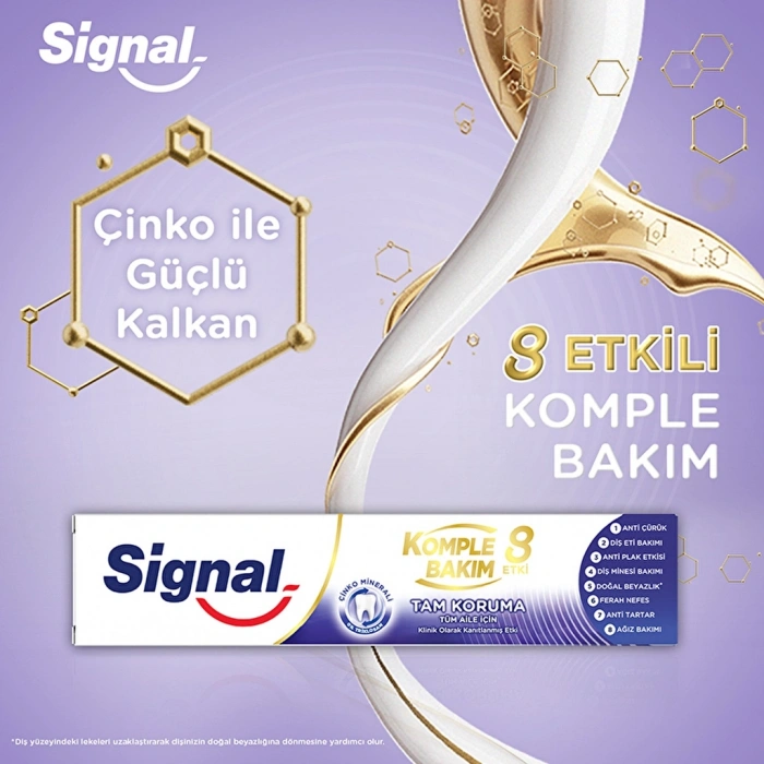 Signal Diş Macunu Komple Bakım 8 Etki Tam Koruma 75 ml