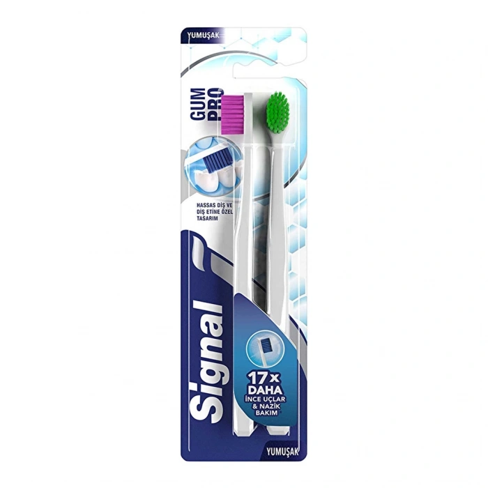 Signal Gum Pro Nazik Bakım Diş Fırçası 1+1 (Yumuşak)