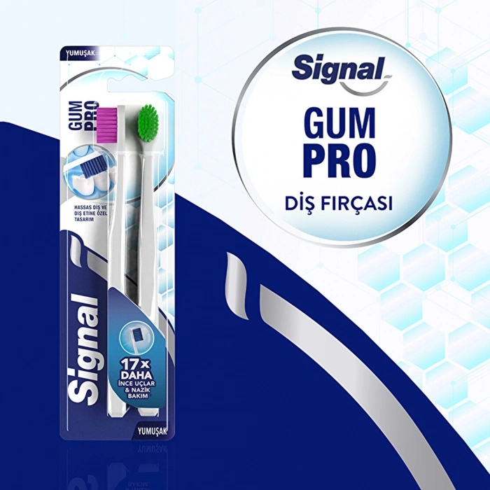 Signal Gum Pro Nazik Bakım Diş Fırçası 1+1 (Yumuşak)