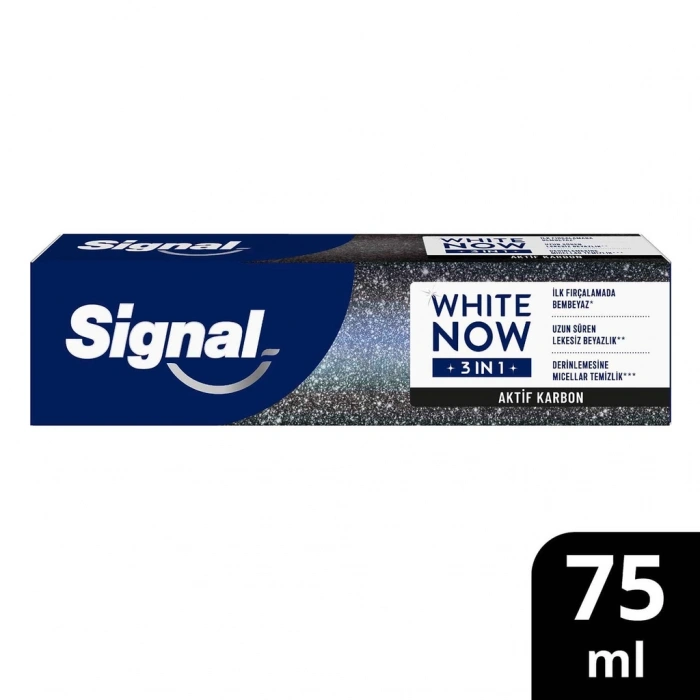 Signal White Now 3 in 1 Aktif Karbon White Boost Diş Macunu 75 ml