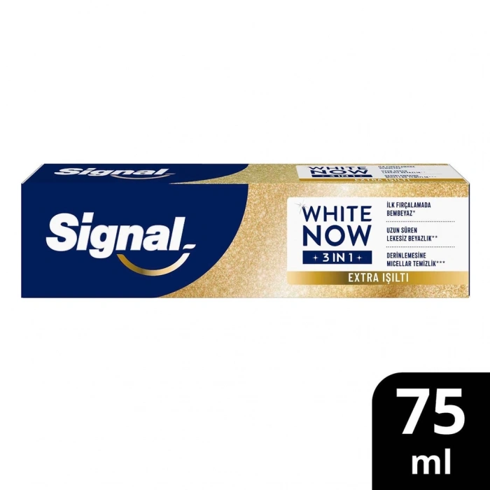 Signal White Now 3 in 1 Ekstra Işıltı Hello Glow Diş Macunu 75 ml