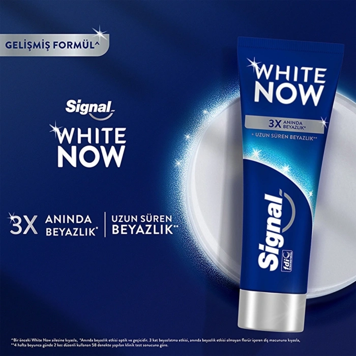 Signal White Now Anında Beyazlatıcı Leke Karşıtı Diş Macunu 75 ml