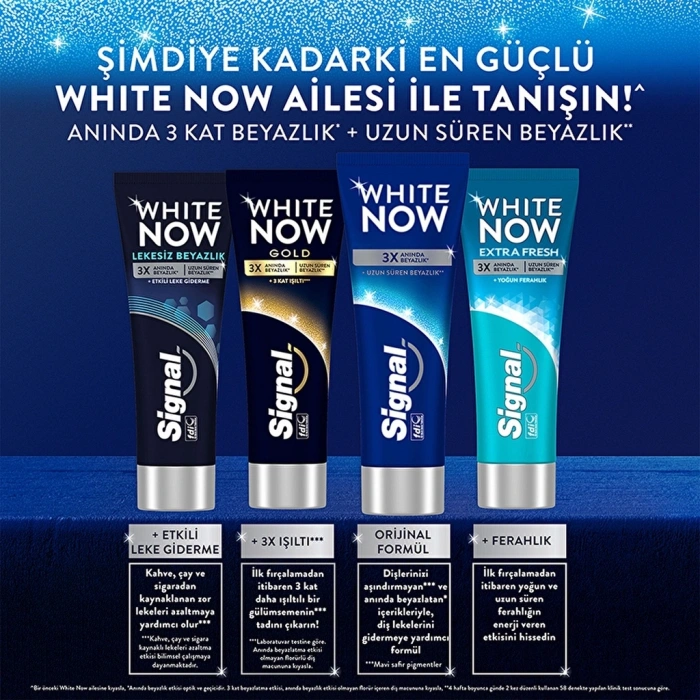 Signal White Now Anında Beyazlatıcı Leke Karşıtı Diş Macunu 75 ml