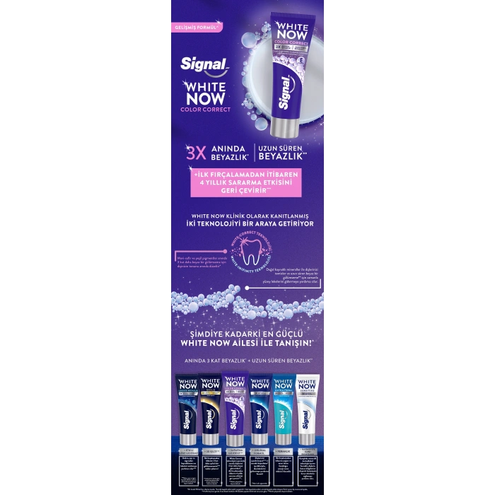 Signal White Now Color Correct Uzun Süren Beyazlık Diş Macunu 75 ml