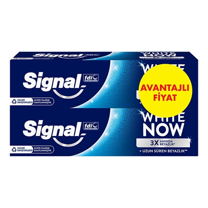 Signal White Now Diş Macunu Original Uzun Süren Beyazlık 75 ml x 2