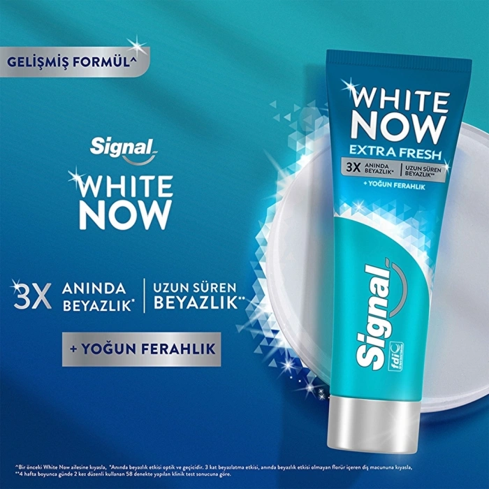 Signal White Now Extra Fresh Anında Beyazlatıcı Diş Macunu 75 ml
