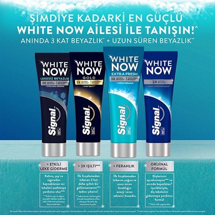 Signal White Now Extra Fresh Anında Beyazlatıcı Diş Macunu 75 ml
