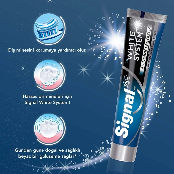 Signal White System Diş Macunu Arındırıcı Beyazlık 75 ml